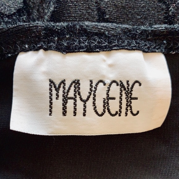 Vintage Velvet & Mesh Maygene Blouse - Picture 3 of 4